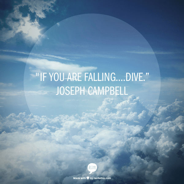 if you are falling dive