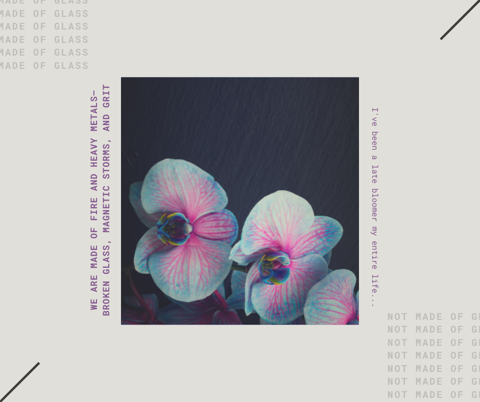 Blue and Ivory Photo Musician Influencer Digital Brutalism Facebook Post Set